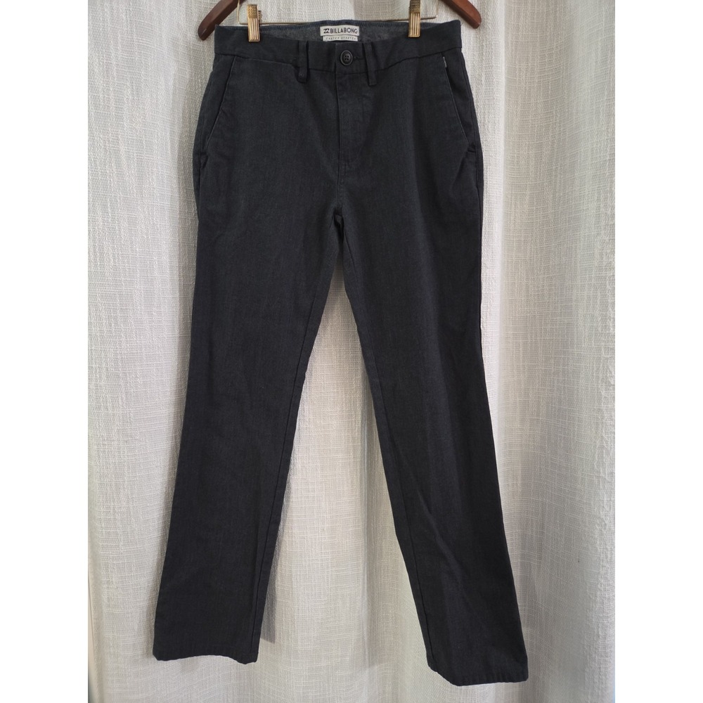 Billabong Carter Stretch Chino Men's Pants Size 29 Dark Gray Straight Leg